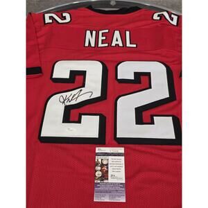 Keanu Neal Autographed/Signed Jersey JSA Red Custom Jersey